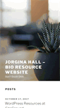 Mobile Screenshot of jorginahall.com